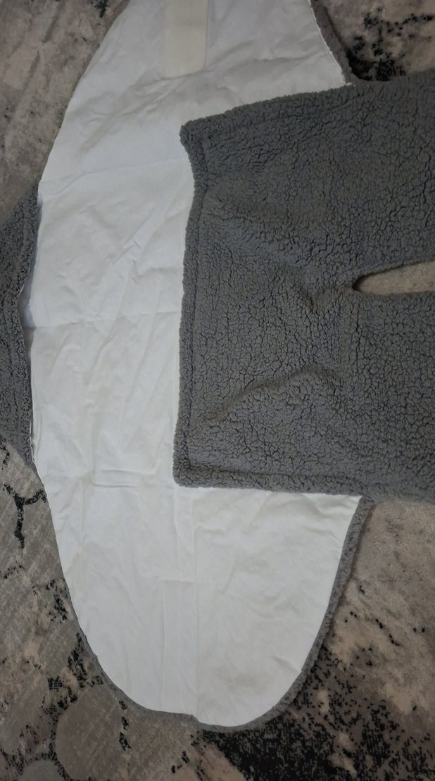 Gri Çocuk kundak Battaniyesi Yumuşak Kumaş - Görsel 5