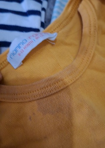 6 adet Renkli Baskılı Kısa Kollu Bebek Body - Görsel 3