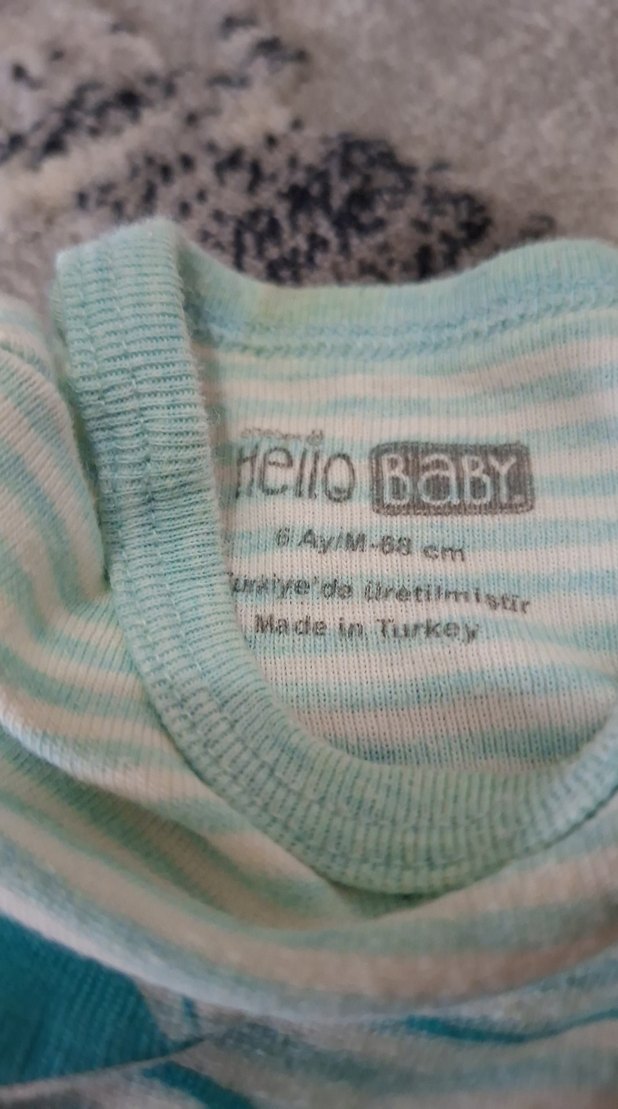 6 adet Renkli Baskılı Kısa Kollu Bebek Body - Görsel 5