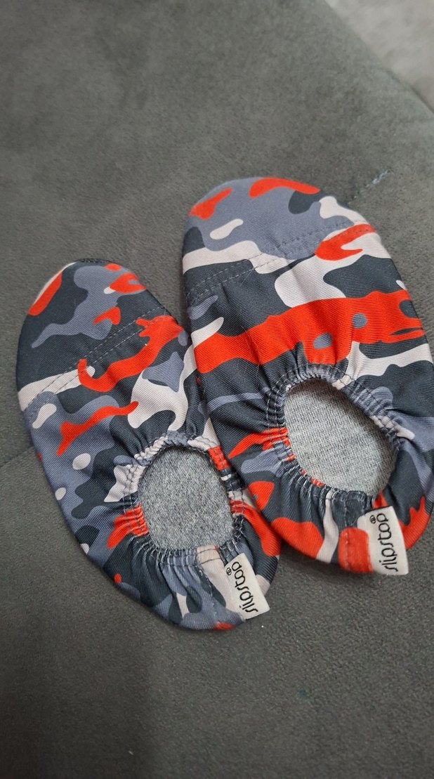 slipstop Erkek Bebek Kamuflaj Desenli Lastikli Ayakkabı - Görsel 4