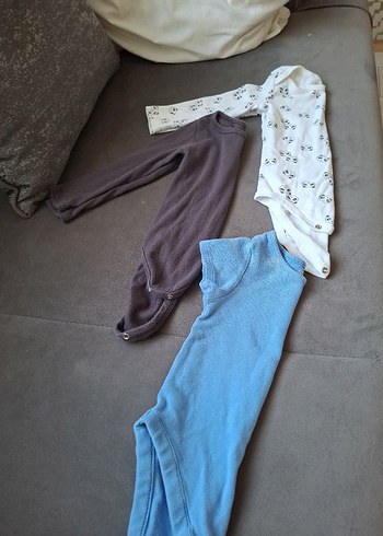 3 lü Uzun Kollu Bebek Body