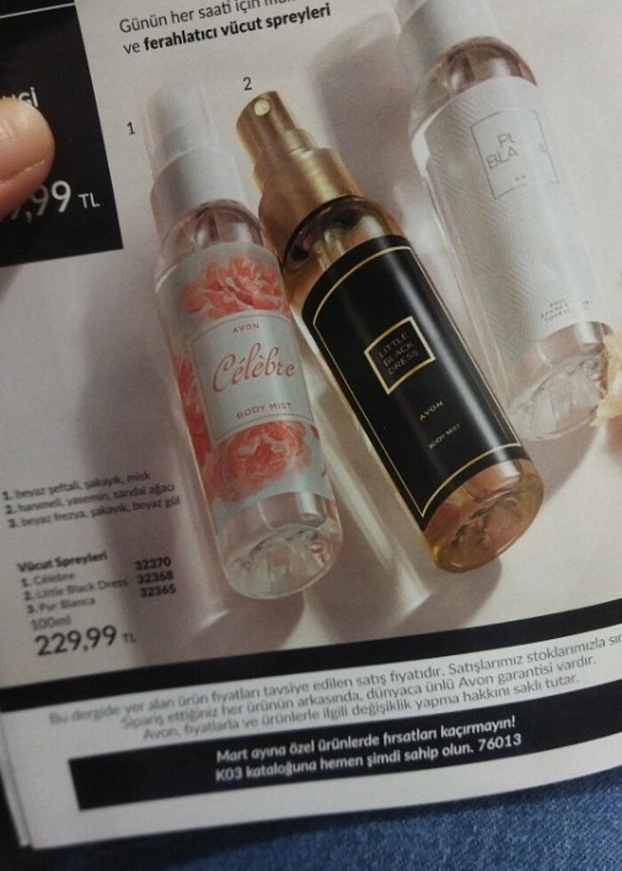 Avon celebre, little black, pur blanca vucüt spreyleri - Görsel 2