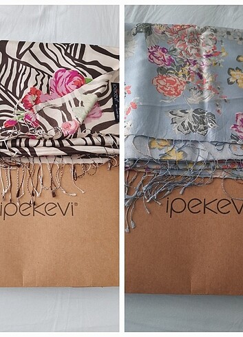 İPEKEVİ ORJİNAL ŞAL IKI ADET