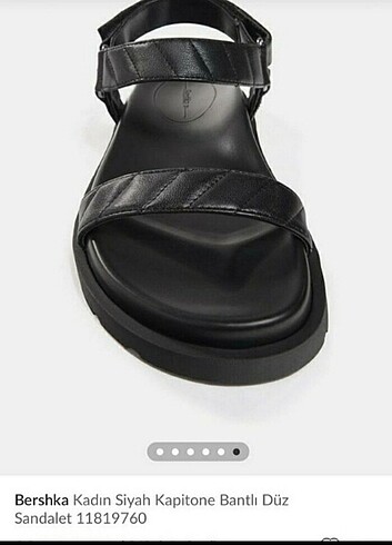 Bershka siyah sandalet