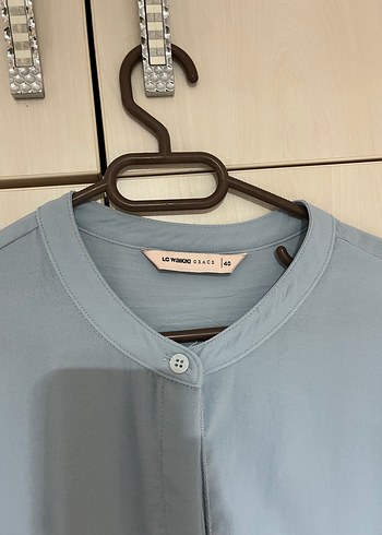 LC Waikiki Acik Mavi Minimal Bluz