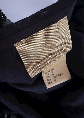 m Beden H&M Siyah Pul Payetli Askılı Bluz