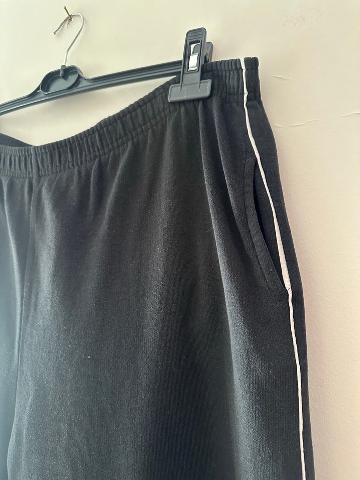 Siyah Rahat Kesim Eşofman Altı - Görsel 5