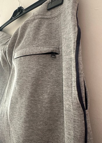 Gri Bol Kesim  Eşofman Altı - Görsel 5