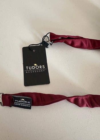 Erkek Bordo Düz Papyon - Görsel 4