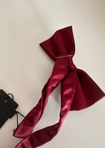 Erkek Bordo Düz Papyon - Görsel 3