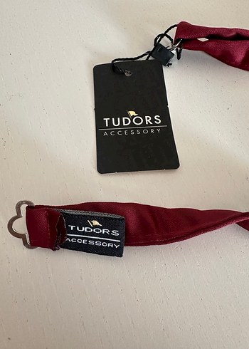 Erkek Bordo Düz Papyon - Görsel 5