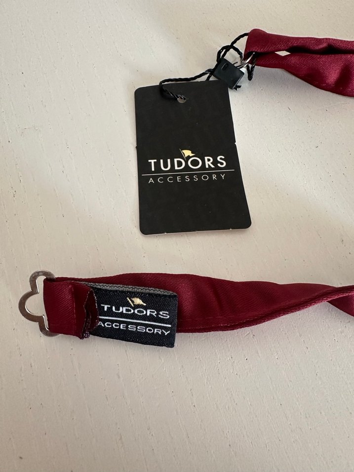 Erkek Bordo Düz Papyon - Görsel 5