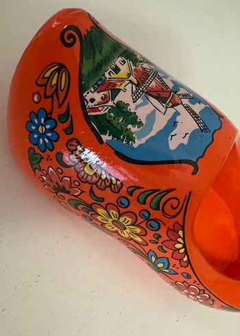 Hollanda Renkli Ahşap Terlik Biblo - Görsel 3