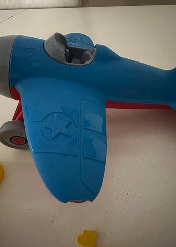 Renkli Mavi Uçak ve Deniz Canlıları Oyuncak Seti - Görsel 4