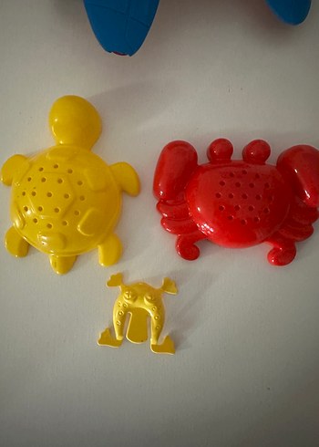 Renkli Mavi Uçak ve Deniz Canlıları Oyuncak Seti - Görsel 8