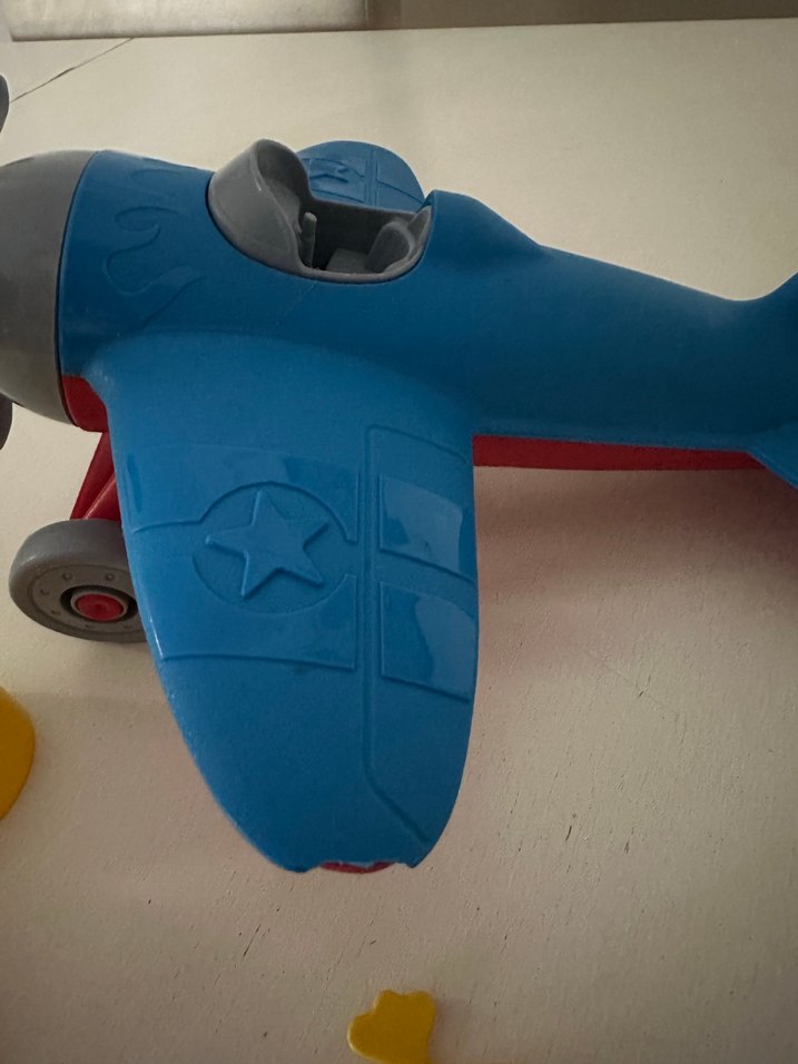 Renkli Mavi Uçak ve Deniz Canlıları Oyuncak Seti - Görsel 4