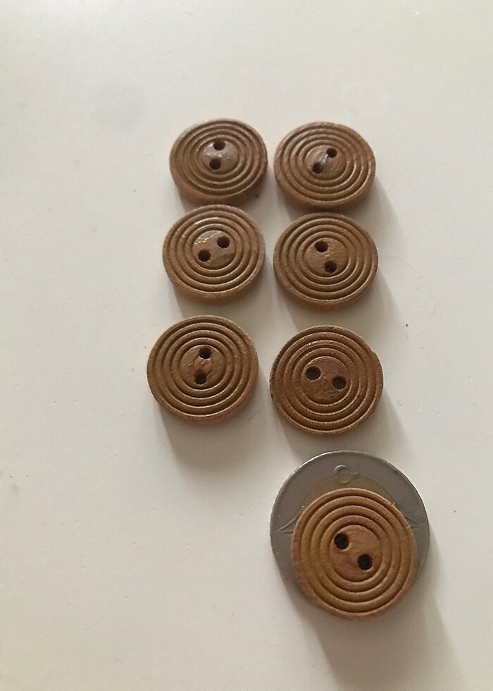 Ahşap düğme - Görsel 5