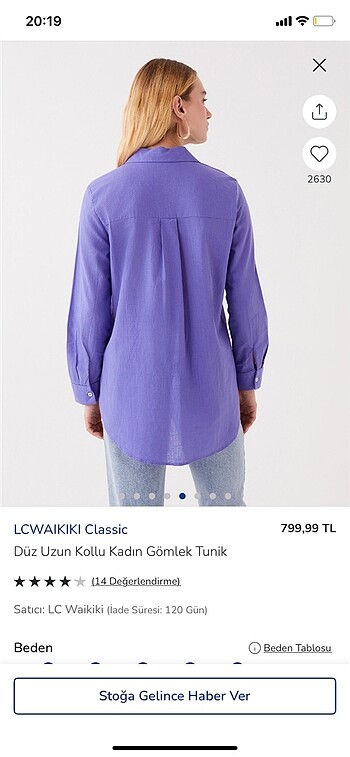 Lc waikiki pamuk gömlek - Görsel 2