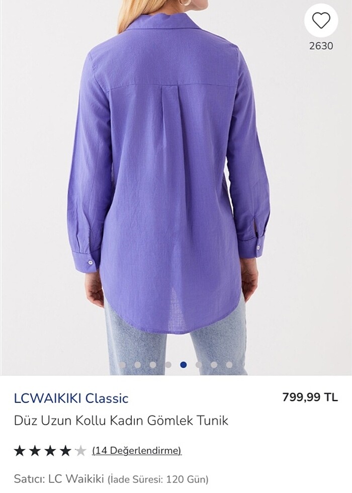 Lc waikiki pamuk gömlek - Görsel 2