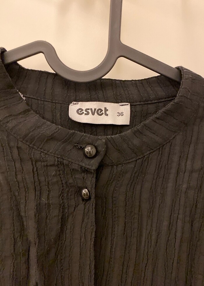 Siyah tesettür elbise - Görsel 4