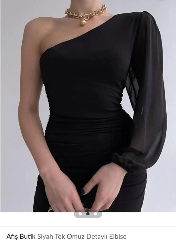 Tek kol Elbise - Görsel 2