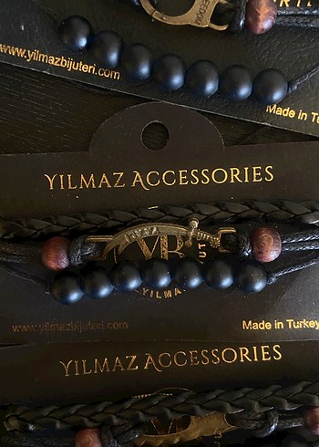 Bohem Tarz Siyah Erkek Bileklik 3 lü deri bileklik - Görsel 3