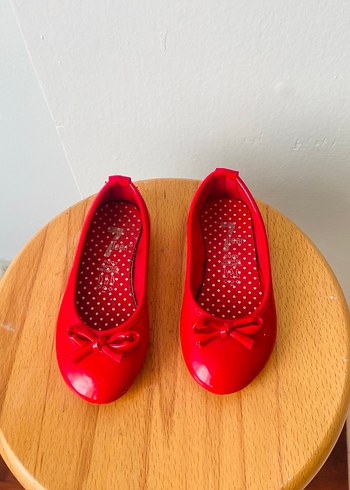 Kız Çocuk Kırmızı Fiyonklu Babet - Görsel 2