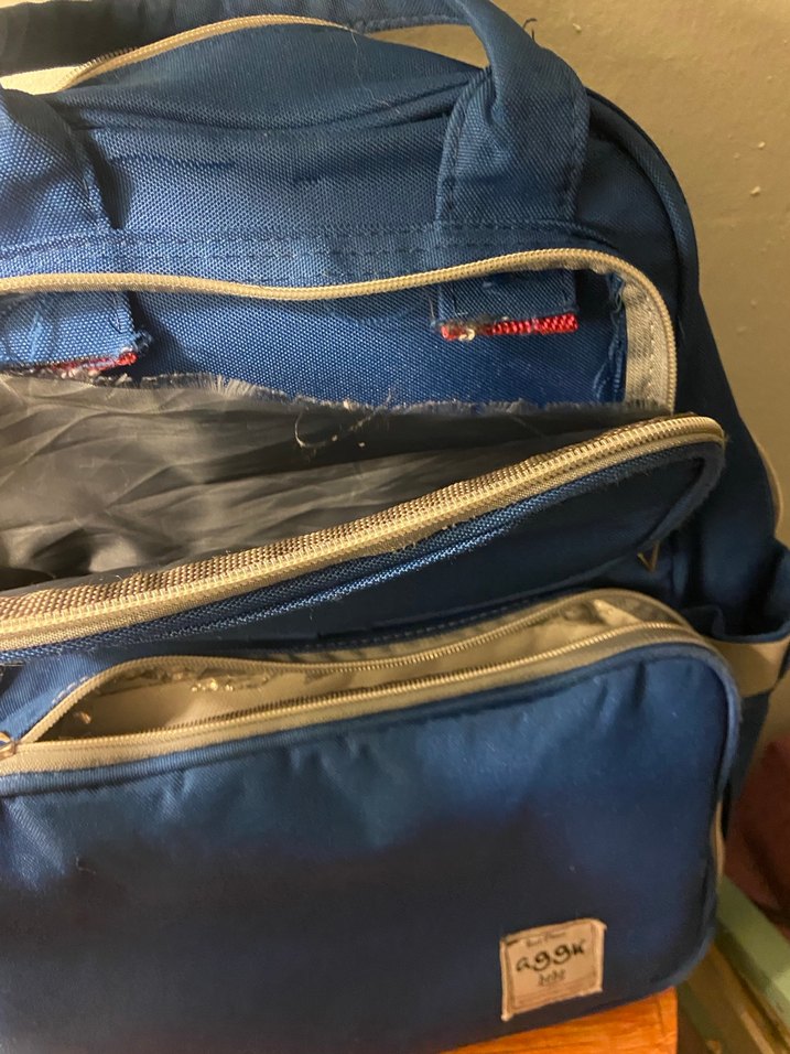 Mavi baskılı bebek çantası termal - Görsel 3