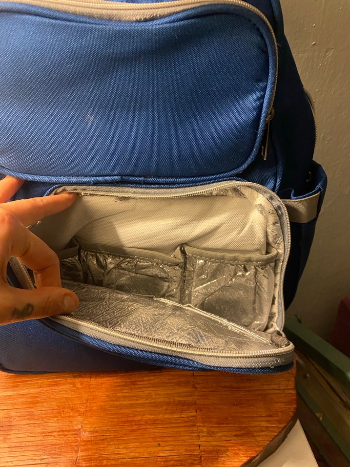 Mavi baskılı bebek çantası termal - Görsel 2