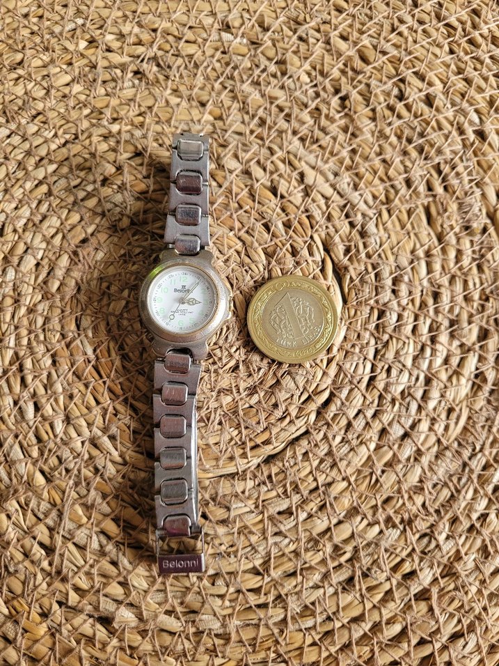 Belonni Çelik Gece Fosforlu Kadın Saat - Görsel 2