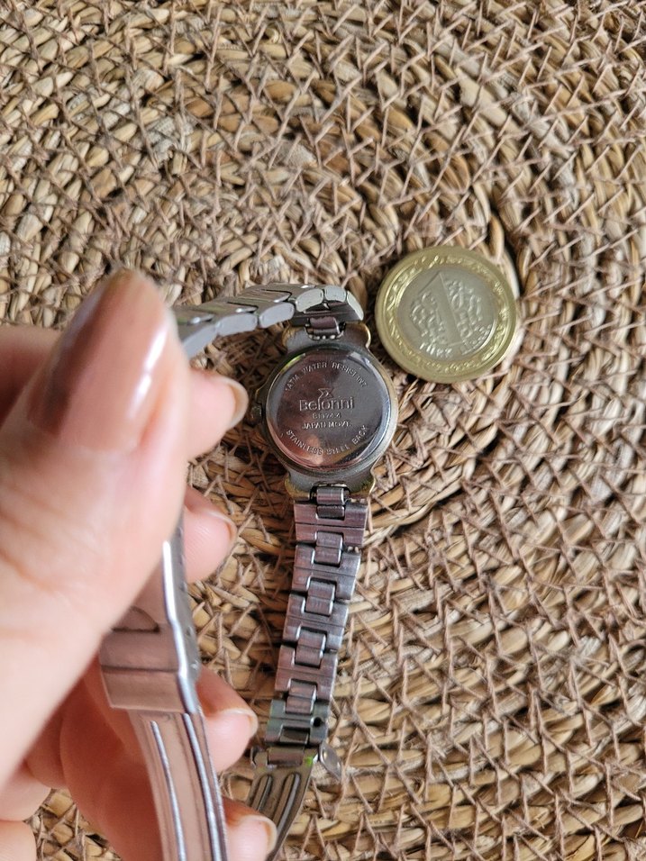 Belonni Çelik Gece Fosforlu Kadın Saat - Görsel 3