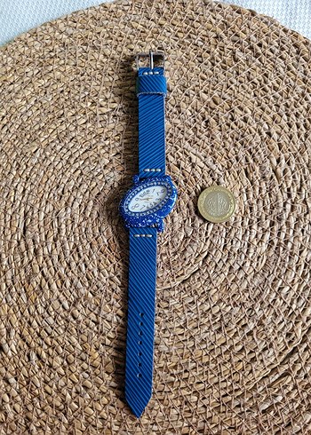 Metal Üzerine Seramik Görünümlü Vintage Saat - Görsel 3