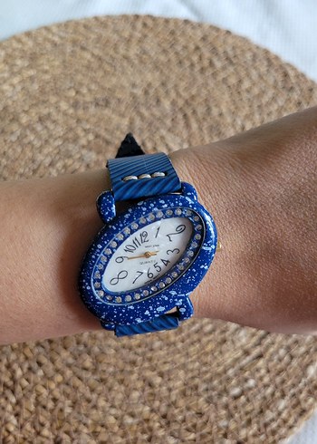 Metal Üzerine Seramik Görünümlü Vintage Saat - Görsel 6