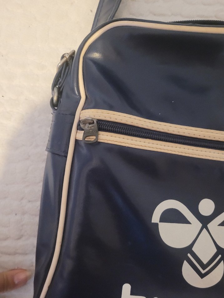 Vintage Hummel Suni Deri Çanta  Orijinal, Retro Model - Görsel 4