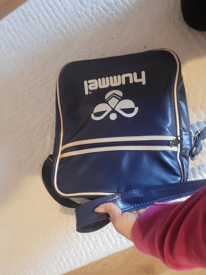 Vintage Hummel Suni Deri Çanta  Orijinal, Retro Model - Görsel 5