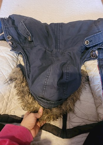 Bershka Erkek Laciver Uzun Mont - Görsel 4