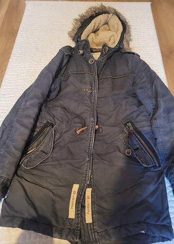 Bershka Erkek Laciver Uzun Mont - Görsel 2