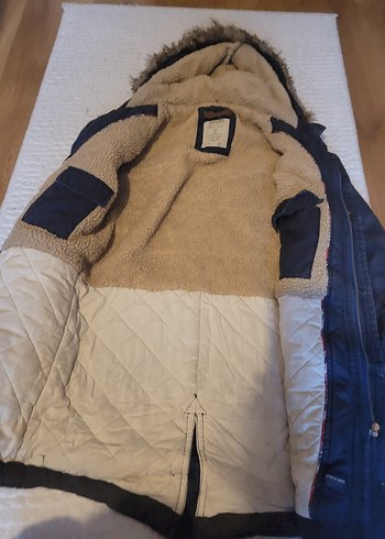 Bershka Erkek Laciver Uzun Mont - Görsel 3