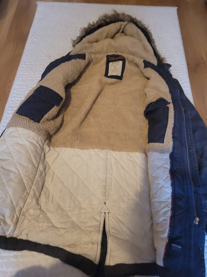 Bershka Erkek Laciver Uzun Mont - Görsel 3