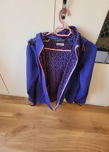 Quechua - Parlak Mavi Kadın Kapüşonlu Ceket - Görsel 2