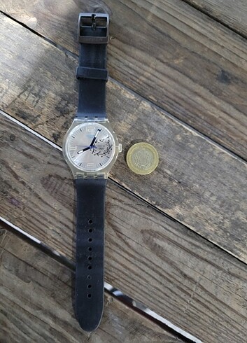 Swatch En büyük boy Swatch Plastik Saat. Kadran detayı ve görüntüsü ile