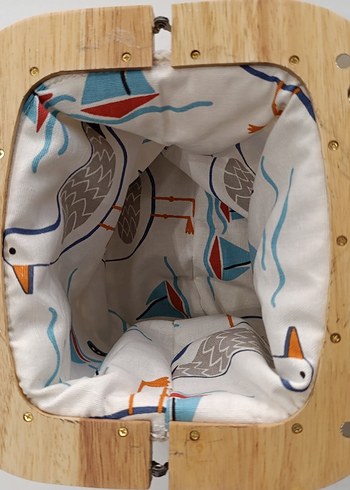 Pastel Çok Renkli Örgü Kadın el çantası - Görsel 2