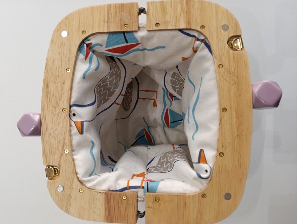 Pastel Çok Renkli Örgü Kadın el çantası - Görsel 2