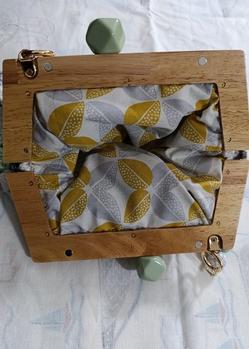 Boncuklu Çok Renkli Örgü Bohem Çanta - Görsel 2