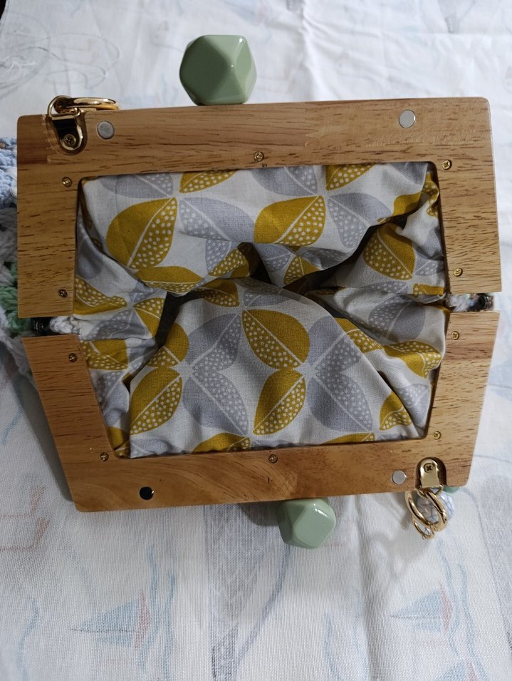 Boncuklu Çok Renkli Örgü Bohem Çanta - Görsel 2