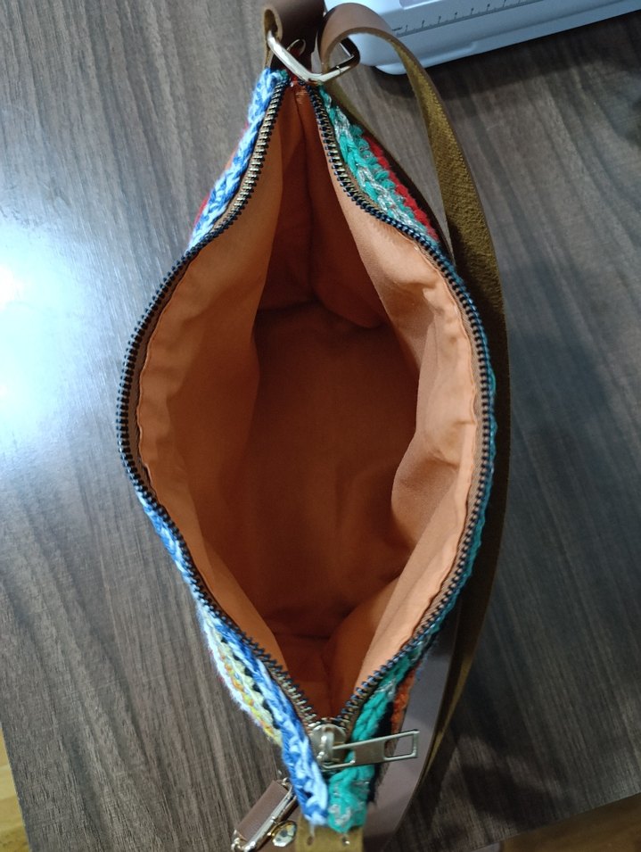 Renkli Örgü Bohem Kadın Çantası - Görsel 2