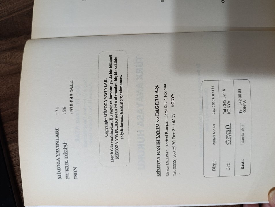 Türk Anayasa Hukuku Kitabı - Görsel 3