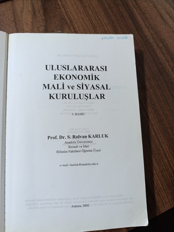 Uluslararası Ekonomik, Mali ve Siyasal Kuruluşlar Kitabı - Görsel 4