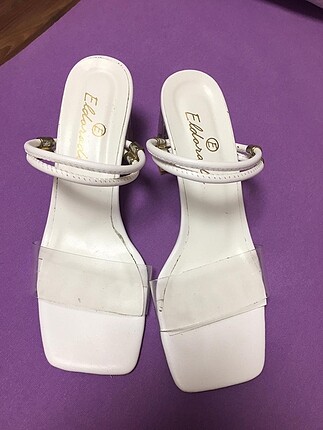 36 Beden beyaz Renk Beyaz şeffaf ayakkabı