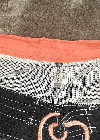 Siyah Midi Erkek Şort - Kemerli, Dar Kesim - Görsel 7